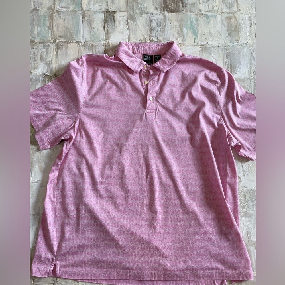 Jos A Banks Men's Pink Polo Shirt